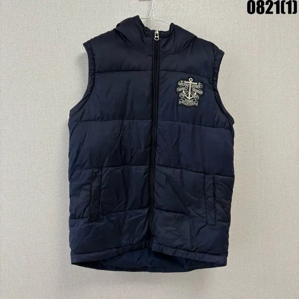 [BUNJANG] Tommy Hilfiger Navy Anchor Applique Puffer Vest / 타미힐피거 네이비 앵커 와펜 푸퍼 조끼 176