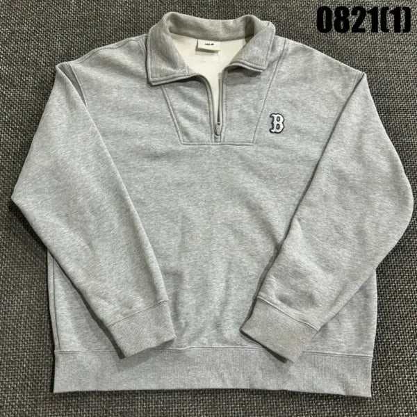 [BUNJANG] MLB Baseball Sweatshirt Grey B Logo / MLB 야구 맨투맨 그레이 B 로고
