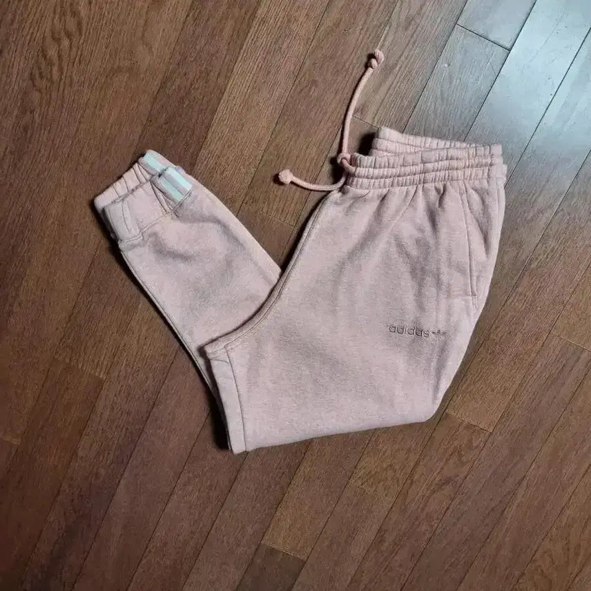 [BUNJANG] Adidas Koiz Jogger Pants Peach Pink Women's Medium / 아디다스 바지 기모 코이즈 조거팬츠 피치핑크 여성 m