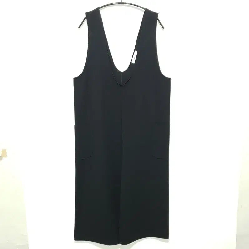 [BUNJANG] Sleeveless V-Neck Jumpsuit Black / 민소매 브이넥  점프수트 L 블랙