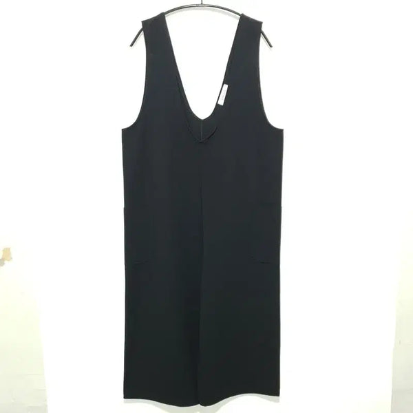 [BUNJANG] Sleeveless V-Neck Jumpsuit Black / 민소매 브이넥  점프수트 L 블랙