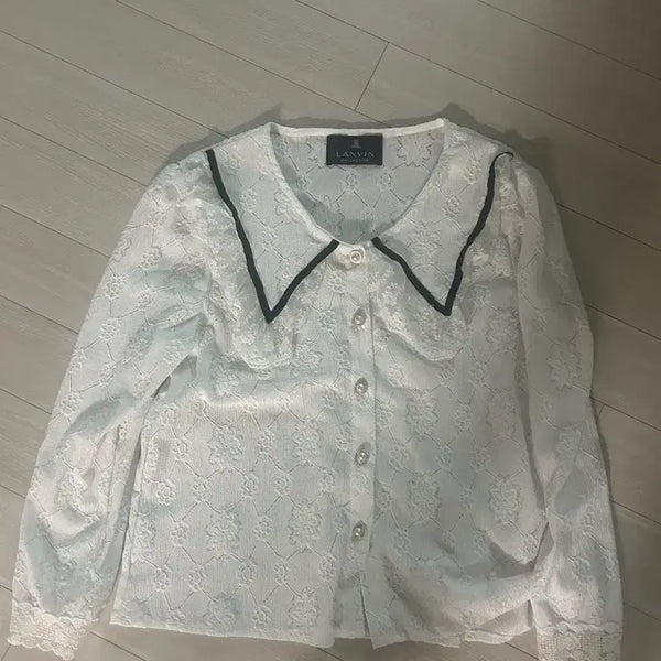 [BUNJANG] LANVIN Lace Blouse / 랑방 가을옷 .. 오르 시에 룩캐스트 럭키슈에뜨 더캐시미어 마쥬