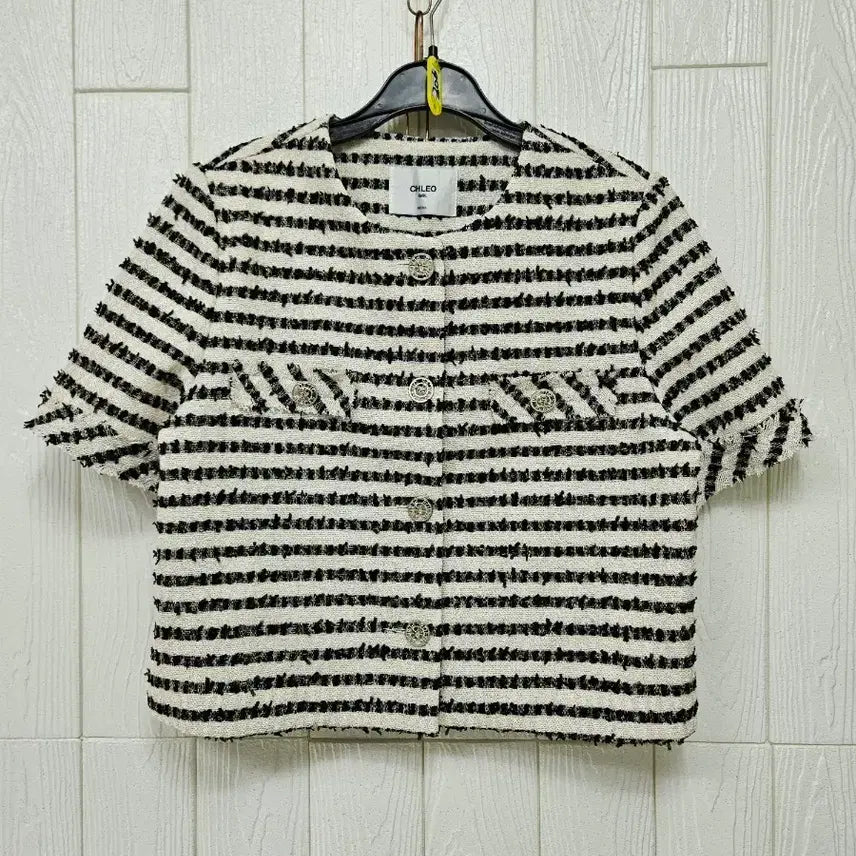 [BUNJANG] Short Sleeve Tweed Top / 반소매 트위드