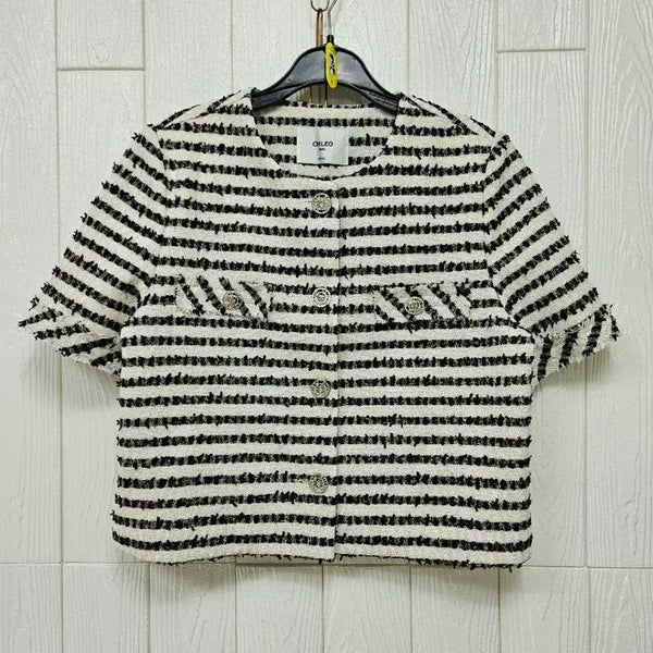 [BUNJANG] Short Sleeve Tweed Top / 반소매 트위드