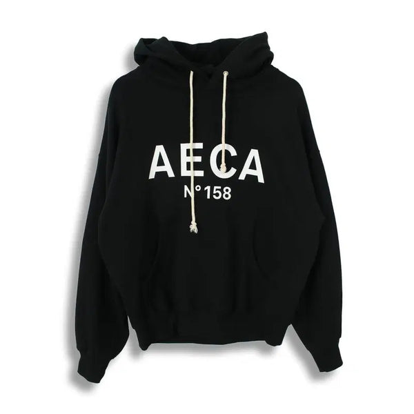 [BUNJANG] AICA WHITE MEN Cotton Mid Logo Hoodie / 에이카화이트 (MEN - S) 코튼 미드 로고 후드티