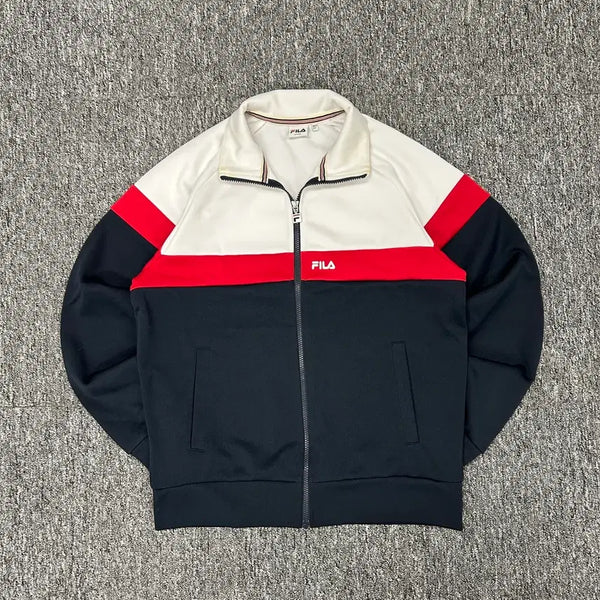 [BUNJANG] Fila Color Block Track Jacket M / 휠라 배색 져지 M