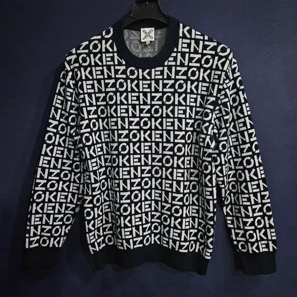 [BUNJANG] Kenzo Monogram Men's Knit Sweater Size 100 / 겐조 모노그램 남성 100 니트