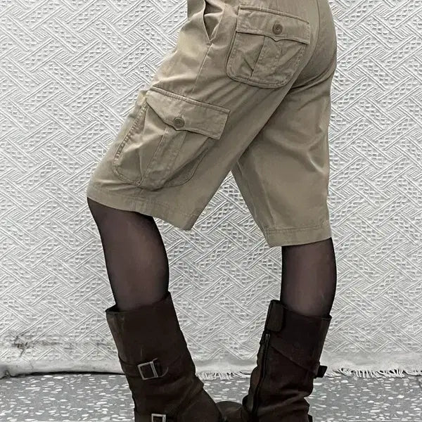 [BUNJANG] Adidas 90's Stripe Bending Cargo Bermuda Shorts / 아디다스 레트로 90's 스트라이프 밴딩 카고 버뮤다 반바지 100 C14128