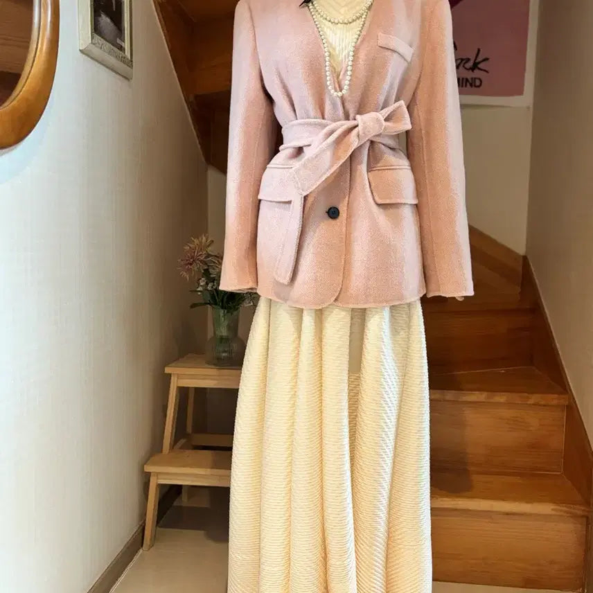 [BUNJANG] Handmade Wool Blend Coat / 핸드메이드   울76