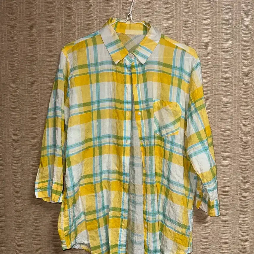 [BUNJANG] Yellow Plaid Shirt / 체크무늬 셔츠 옐로우