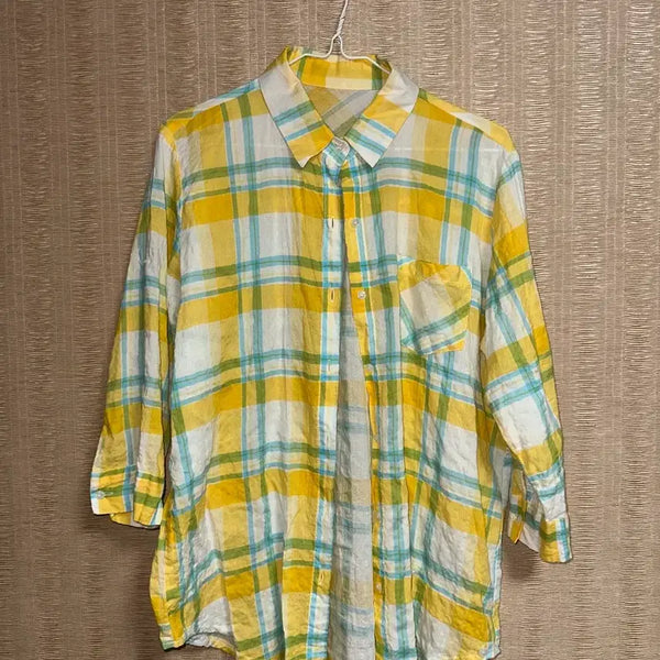 [BUNJANG] Yellow Plaid Shirt / 체크무늬 셔츠 옐로우