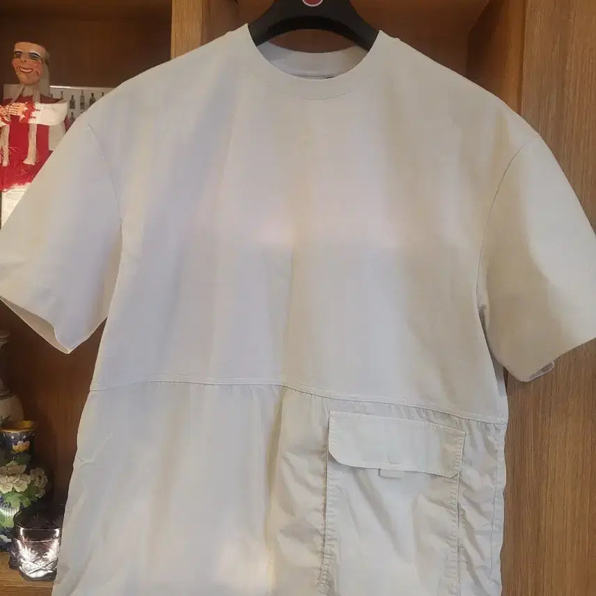 [BUNJANG] Time Homme White Pocket Short-Sleeve T-Shirt Size 100 / 타임옴므 / 화이트 포켓 반팔티 / 100