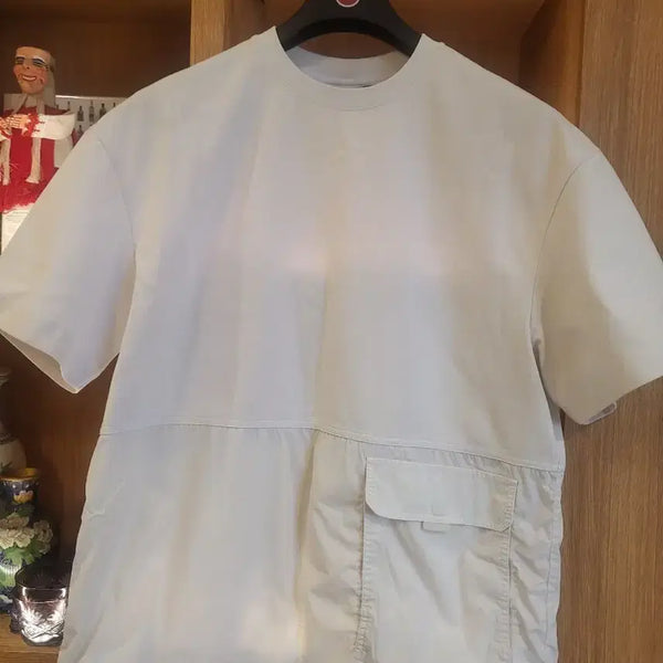 [BUNJANG] Time Homme White Pocket Short-Sleeve T-Shirt Size 100 / 타임옴므 / 화이트 포켓 반팔티 / 100