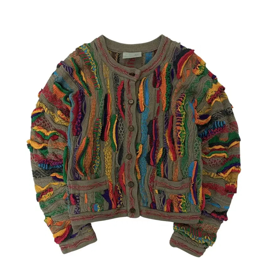 [BUNJANG] Coogi Cable Knit Cardigan (S) / 쿠지 케이블 가디건