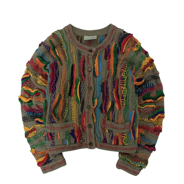 [BUNJANG] Coogi Cable Knit Cardigan (S) / 쿠지 케이블 가디건