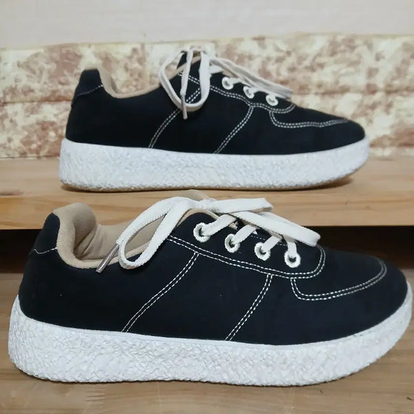 [BUNJANG] Cavallo Black Sneakers US7/UK4.5/EU38/240mm / (224) 카발로 블랙 스니커즈 240
