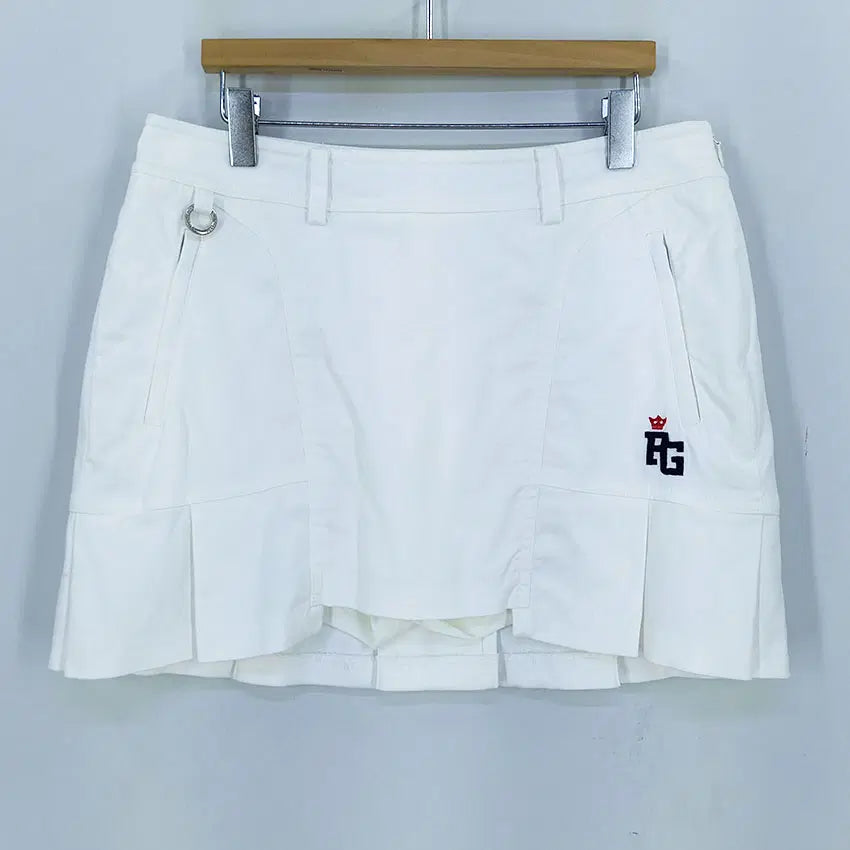 [BUNJANG] PEARLY GATES Women's Summer Mini Skirt Light Ivory / 파리게이츠 여성 여름 스판끼 미니스커트 연아이보리 (HU46537)