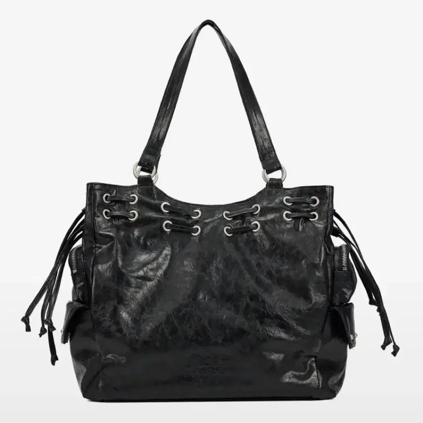 [BUNJANG] Dainit New Stud String Big Bag Black / 다이닛 new stud string big bag in black