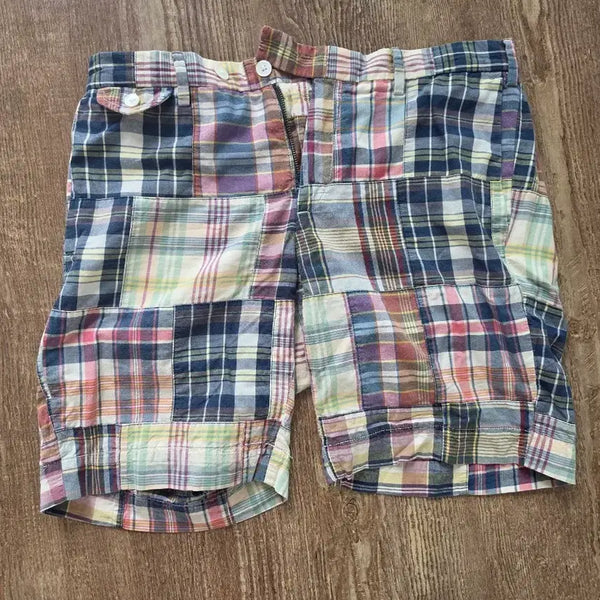 [BUNJANG] Polo Ralph Lauren Patchwork Madras Shorts / 폴로 랄프로렌 패치워크 마드라스 쇼츠 반바지 30