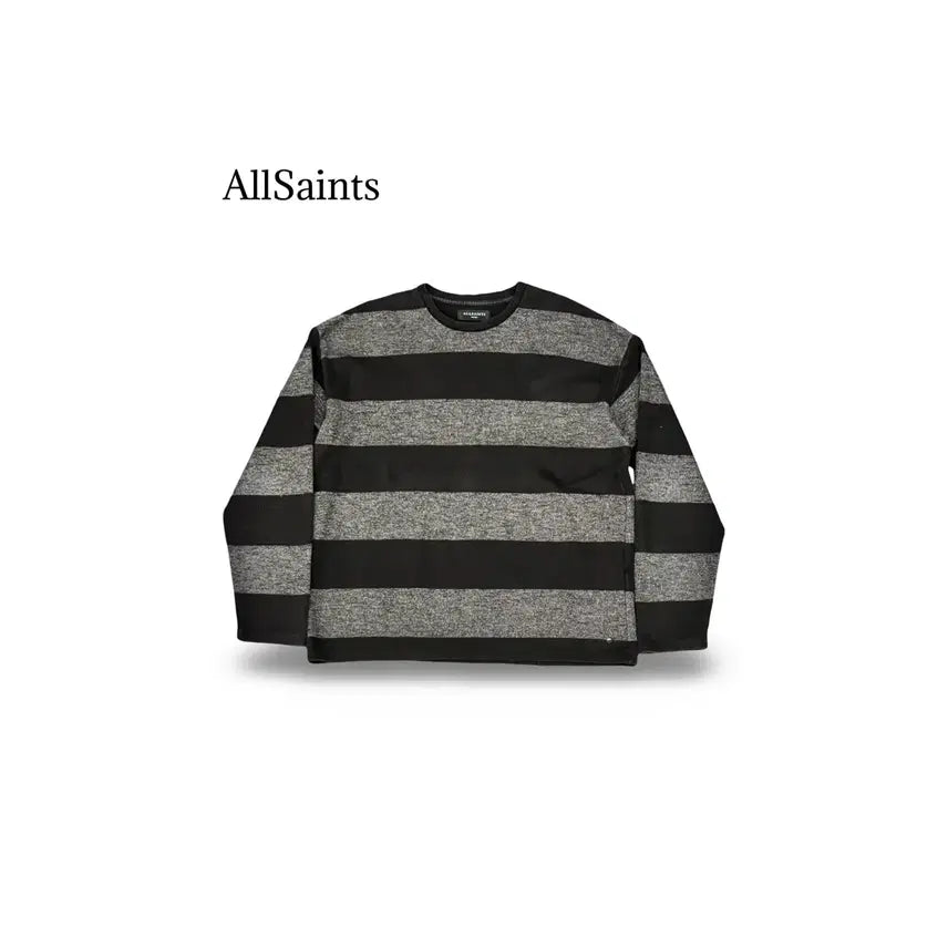 [BUNJANG] All Saints Striped Sweater / (100) 올세인츠 단가라 스트라이프 스웨터