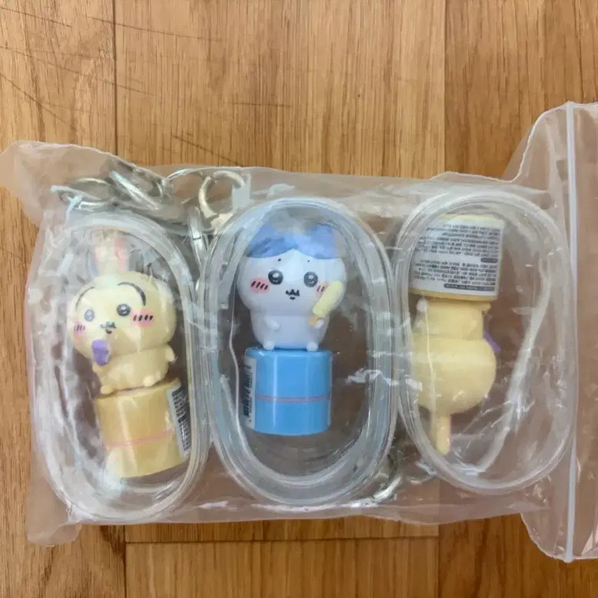 [BUNJANG] Chiikawa 3-Set Figure Keychain / 치이카와 피규어 키링 3종 세트