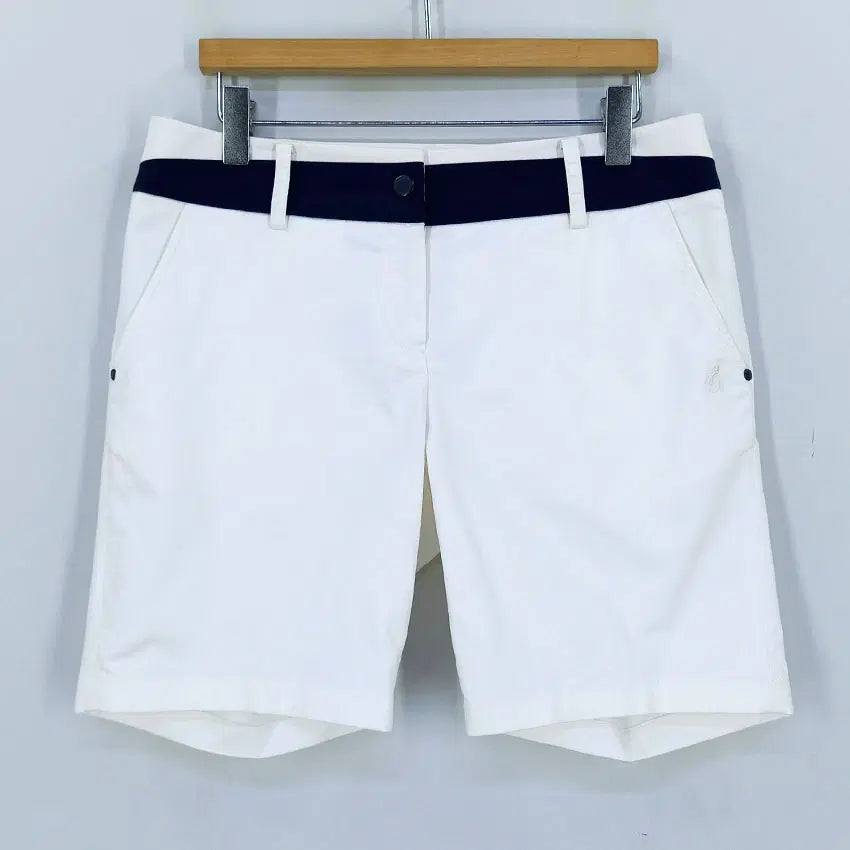 [BUNJANG] Beanpole Women's Summer Slightly Thin Spandex Shorts White 67 / 빈폴 여성 여름 스판끼 살짝얇은 반바지 화이트67 (HU46538)