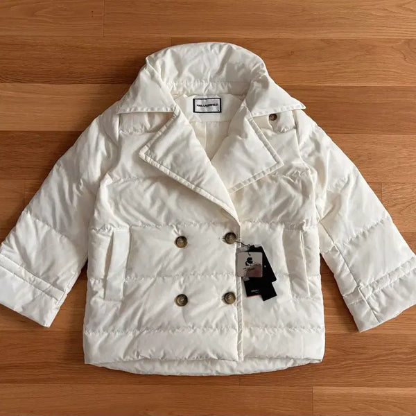 [BUNJANG] Karl Lagerfeld Double Button Goose Down Padding / 칼라거펠트 카라 더블 버튼 구스다운 패딩 66
