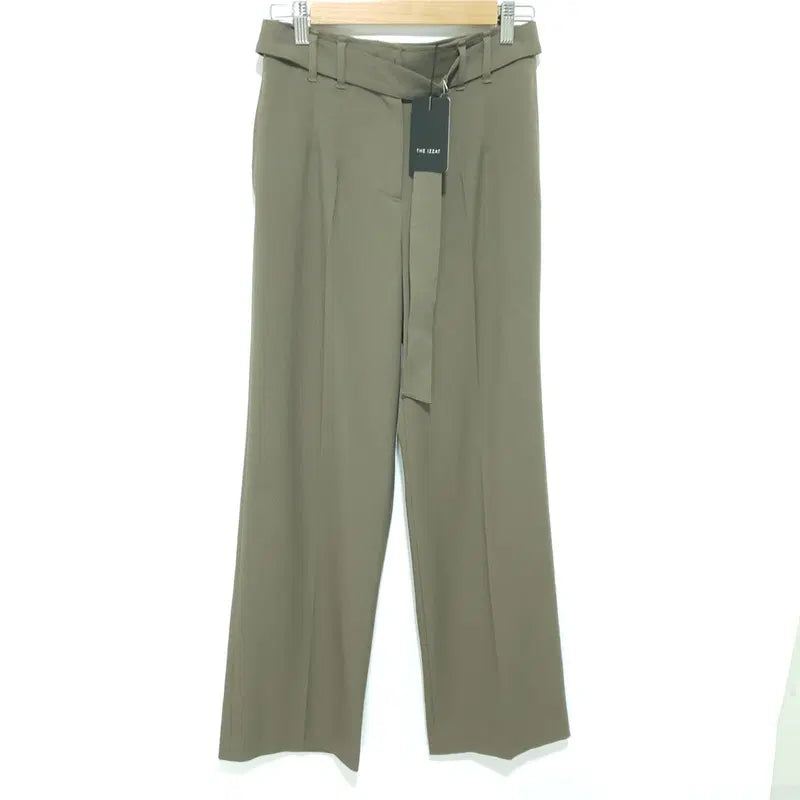 [BUNJANG] The Izzat Belted Long Wide Pants / 더 아이잗 턱 디테일 벨티드 롱 와이드 팬츠 67-88_M3318