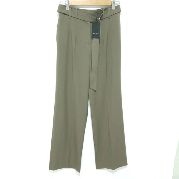 [BUNJANG] The Izzat Belted Long Wide Pants / 더 아이잗 턱 디테일 벨티드 롱 와이드 팬츠 67-88_M3318