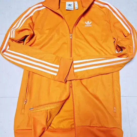 [BUNJANG] Adidas Beckenbauer Two-Way Zipper Track Top Jersey / 아디다스 베켄바우어 오렌지 투웨이지퍼 트랙탑 져지 폴1360/d