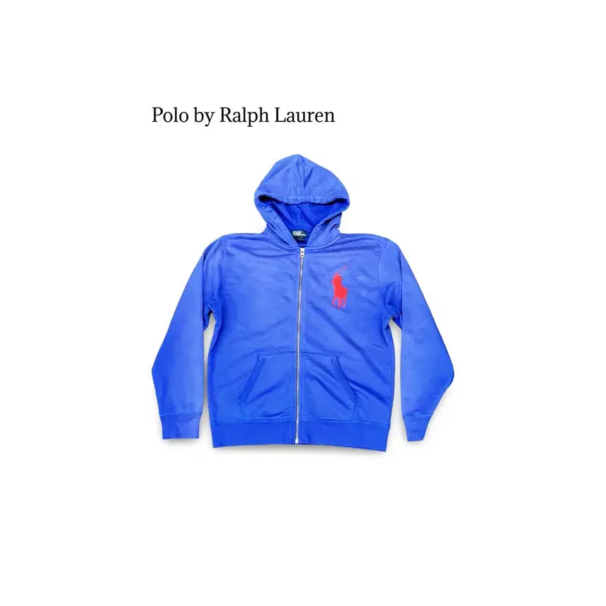 [BUNJANG] Polo Ralph Lauren Big Pony Full Zip Hoodie / (100) 폴로 랄프로렌 빅포니 후드집업