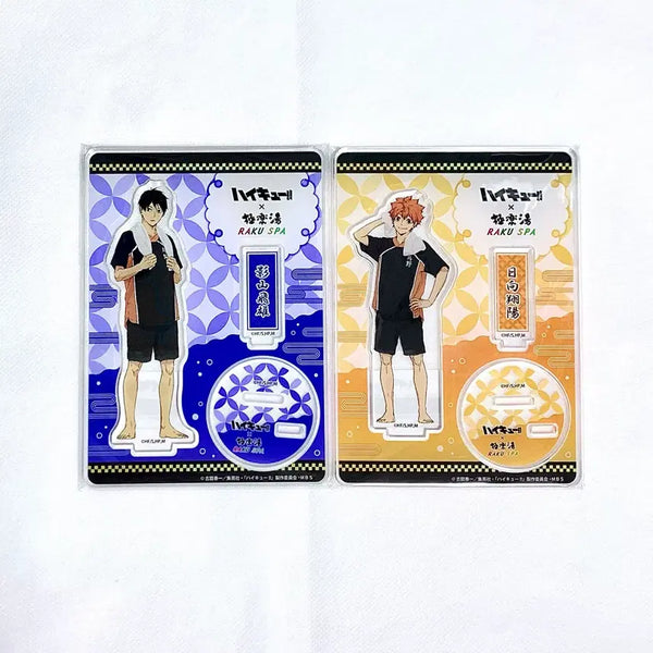 [BUNJANG] Haikyuu!! Rakuspa Collaboration Acrylic Diorama Set - Kageyama & Hinata / 하이큐)콜라보)아크릴) 카게야마 히나타 라쿠스파 극락탕 디오라마