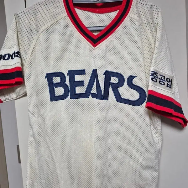 [BUNJANG] Doosan Bears Old Uniform - Hong Seong-heon #100 / 두산베어스 올드 유니폼 100사이즈 홍성흔 마킹 판매합니다