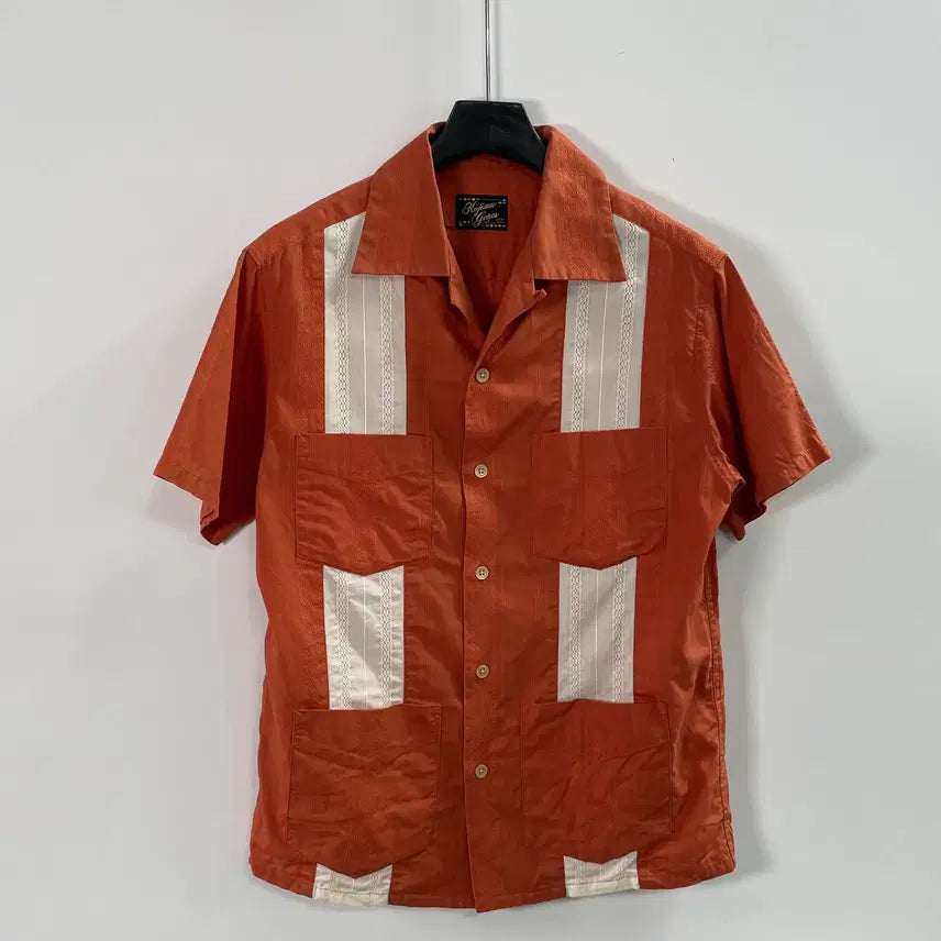 [BUNJANG] Kojima Jeans Open Collar Kuba Shirt / 코지마진즈 오픈카라 쿠바 셔츠 (on.2007)