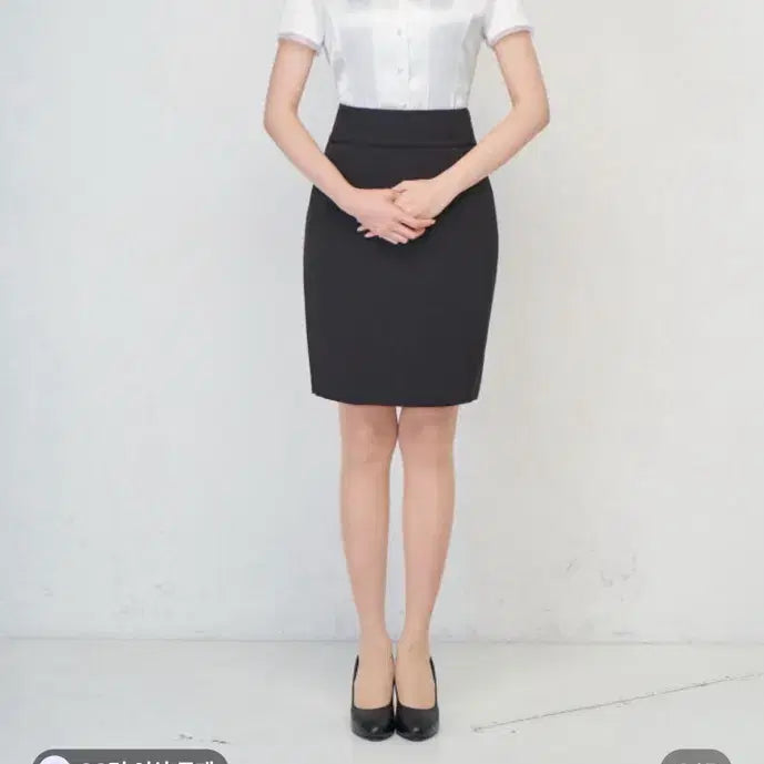[BUNJANG] Crewfit Folio Signature Black Skirt / 면접복 크루핏폴리오