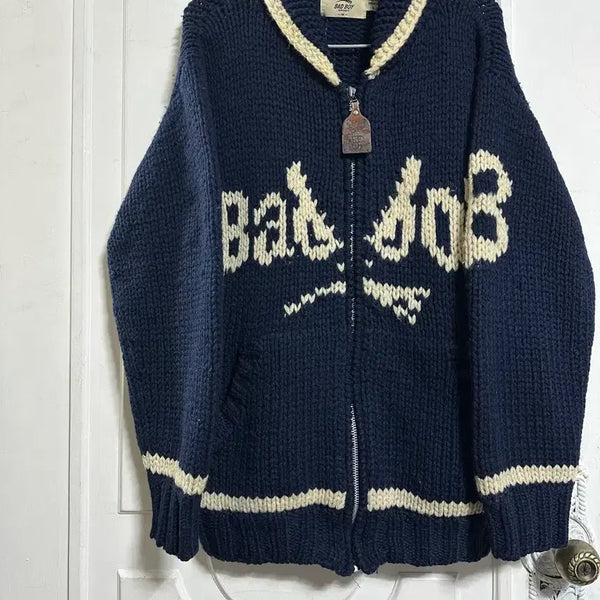 [BUNJANG] Bad Boy Handmade Wool Cowichan Sweater / 배드보이 핸드메이드 울 코위찬
