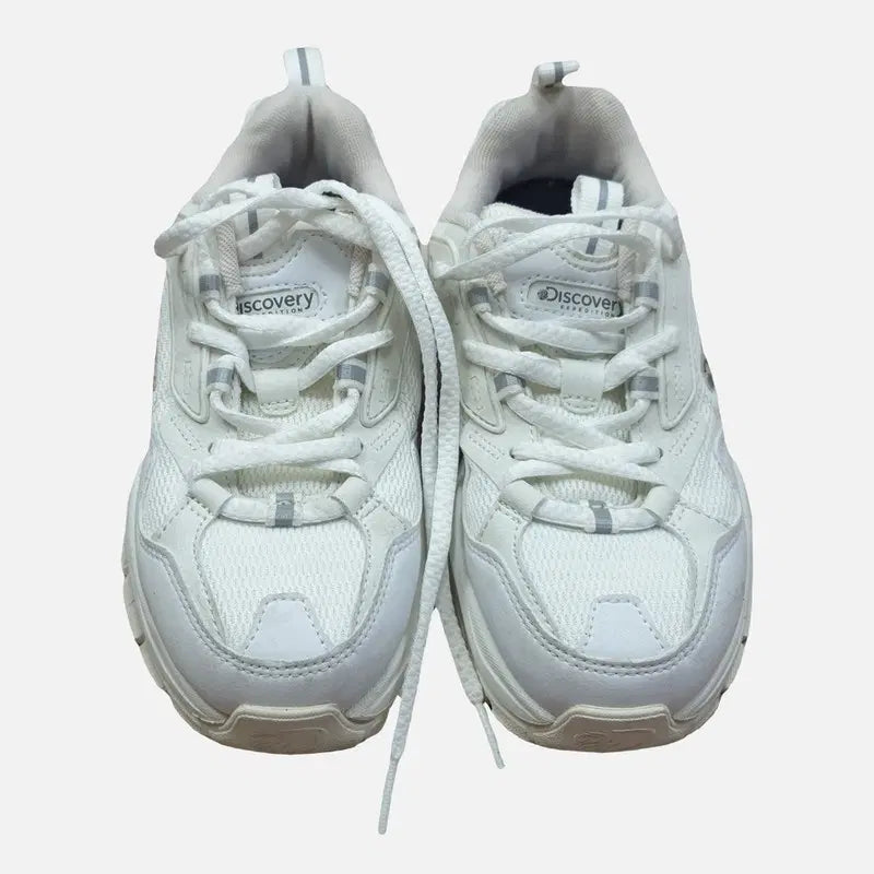 [BUNJANG] Discovery White Women's Sneakers O1373 / 디스커버리 화이트 여자 230 운동화 O1373