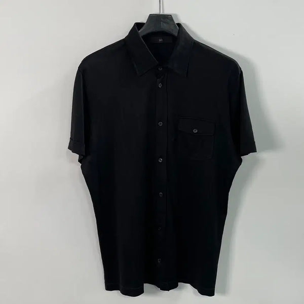 [BUNJANG] Ermenegildo Zegna Black Shirt / 에르메네질도 제냐 블랙 셔츠 (on.2009)