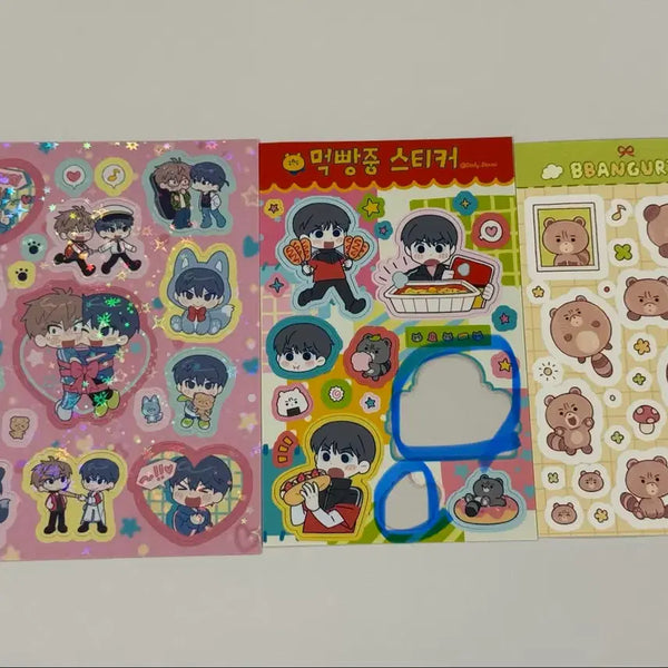 [BUNJANG] Garbage Time Danmi Sticker (Mokbbangjung Sangbaeng Ppanguri) / 가비지타임 단미님 스티커 먹빵중 상뱅 빵구리