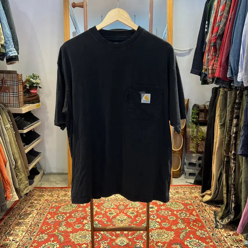 [BUNJANG] Carhartt WIP x INVINCIBLE Black Pocket T-Shirt (M) / [M] 칼하트WIP x 인빈시블 블랙 포켓 반팔티