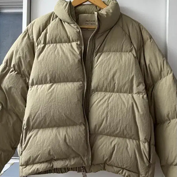 [BUNJANG] Facade Pattern Goose Down Short Padding / 파사드패턴 구스다운 숏패딩