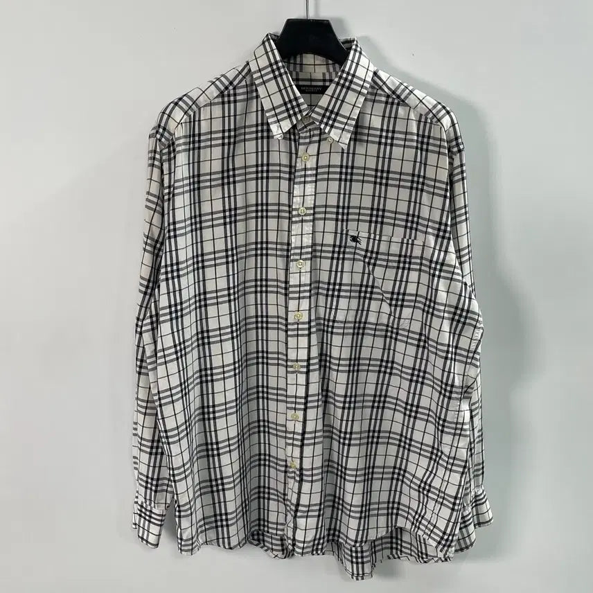 [BUNJANG] Burberry Nova Check Pocket Long Sleeve Shirt / 버버리 노바체크 포켓 긴팔셔츠 (on.2011)