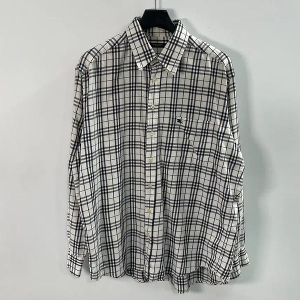 [BUNJANG] Burberry Nova Check Pocket Long Sleeve Shirt / 버버리 노바체크 포켓 긴팔셔츠 (on.2011)