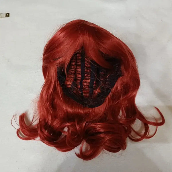 [BUNJANG] Love Live! Maki Red Wave Short Wig / 러브라이브 마키 붉은색 웨이브 단발 가발