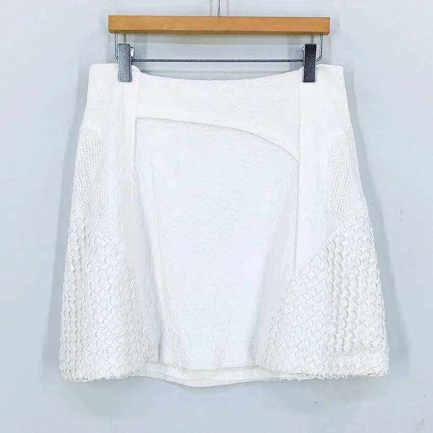 [BUNJANG] SJSJ Women's Spring/Summer Mini Skirt Light Ivory / SJSJ 여성 춘하 미니스커트 연아이보리64 (HU46540)