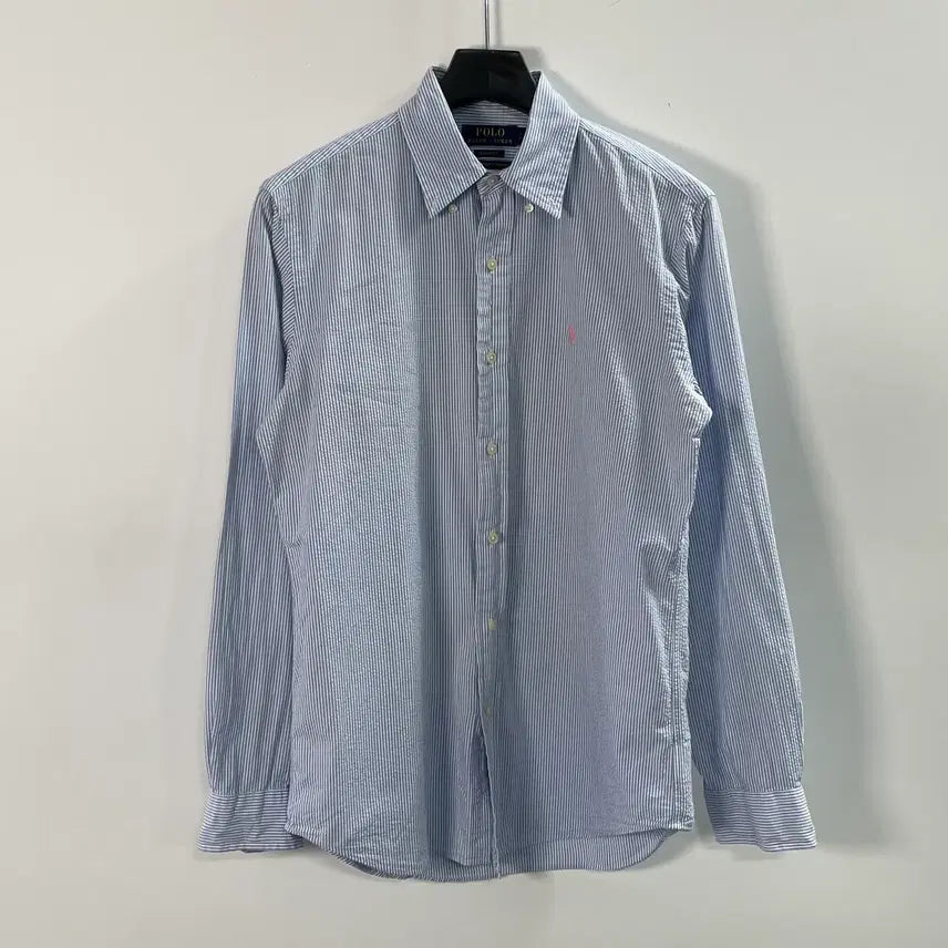 [BUNJANG] Polo Ralph Lauren Seersucker Long Sleeve Shirt / 폴로 랄프로렌 시어서커 긴팔 셔츠 (on.2012)