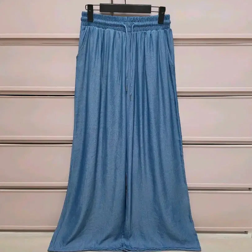 [BUNJANG] Women's Comfortable Elastic Waist Banding Pants (Light Wash, Dark Wash) / 밴딩바지 새상품(연청,흑청)