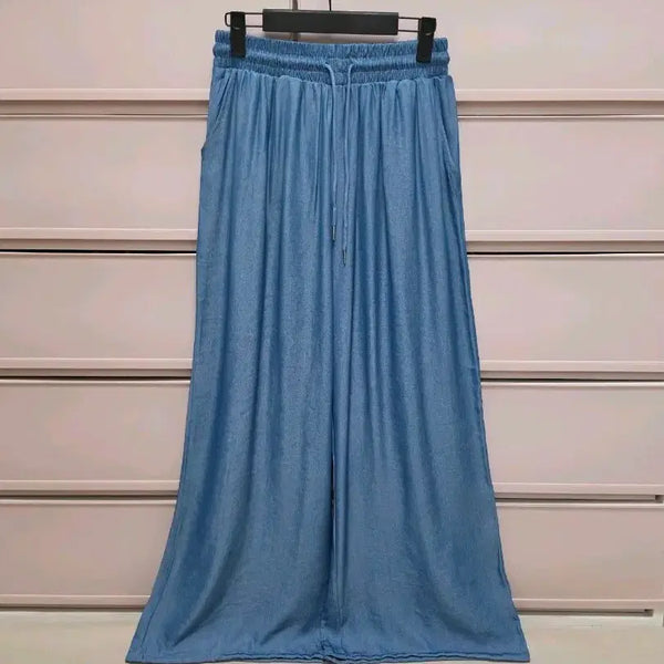 [BUNJANG] Women's Comfortable Elastic Waist Banding Pants (Light Wash, Dark Wash) / 밴딩바지 새상품(연청,흑청)