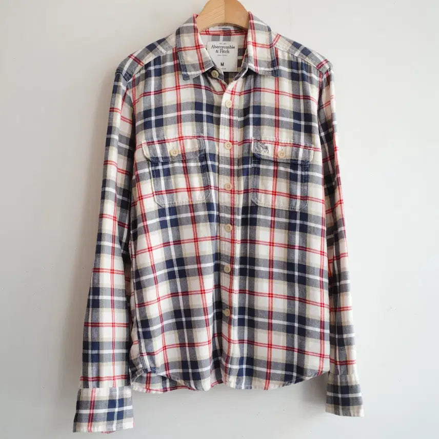 [BUNJANG] Abercrombie Flannel Two-Pocket Checkered Shirt / Abercrombie 아베크롬비 플란넬 투포켓 체크셔츠