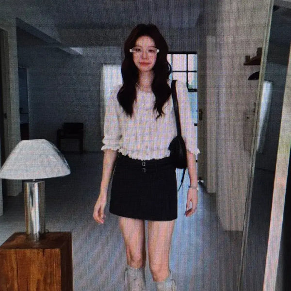 [BUNJANG] White Shirring Blouse / (해외배송)화이트 셔링 블라우스